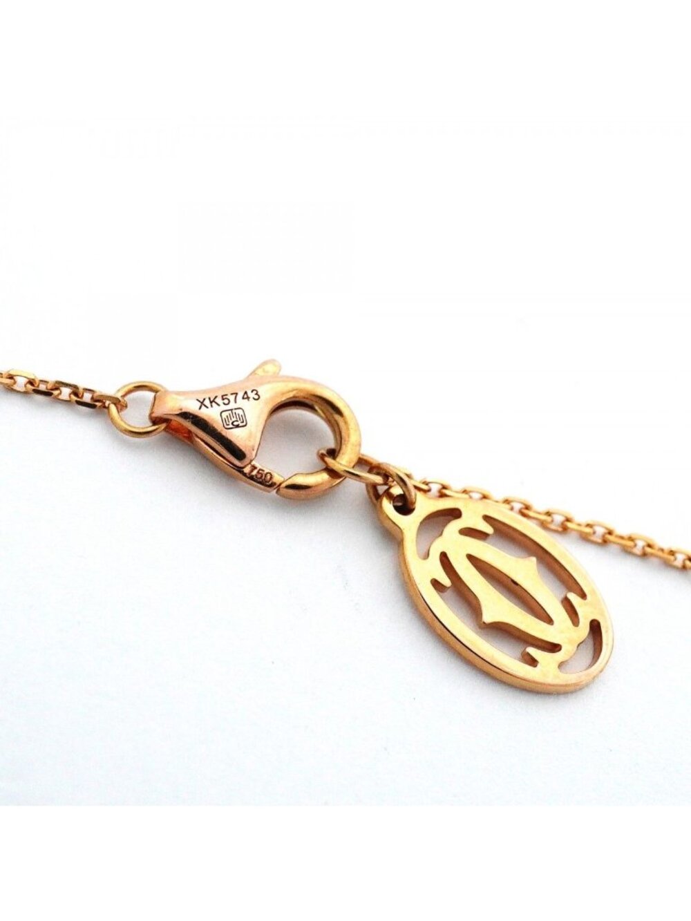 Cartier Necklace Torta Heart Pave 18k Pink Gold Diamond - Picture 5 of 6